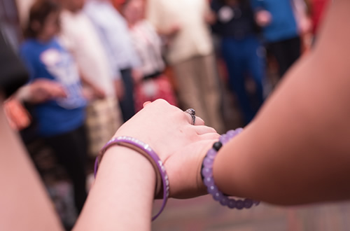 Group holding hands