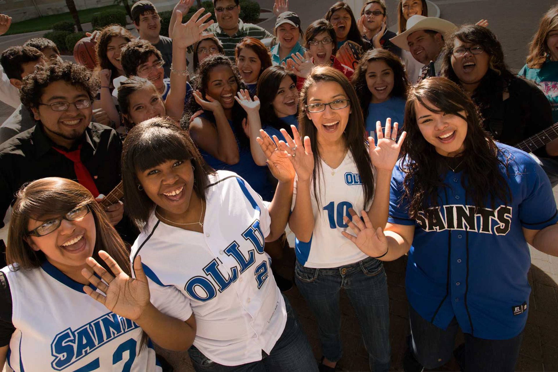 Admitted OLLU freshmen celebrating acceptance and preparing to enroll at the best college in San Antonio.