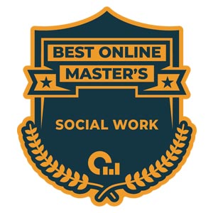 Best online social work program badge