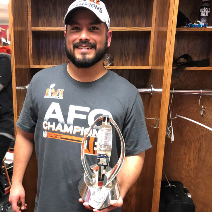 Cardona ('12) heads to Super Bowl with Cincinnati Bengals