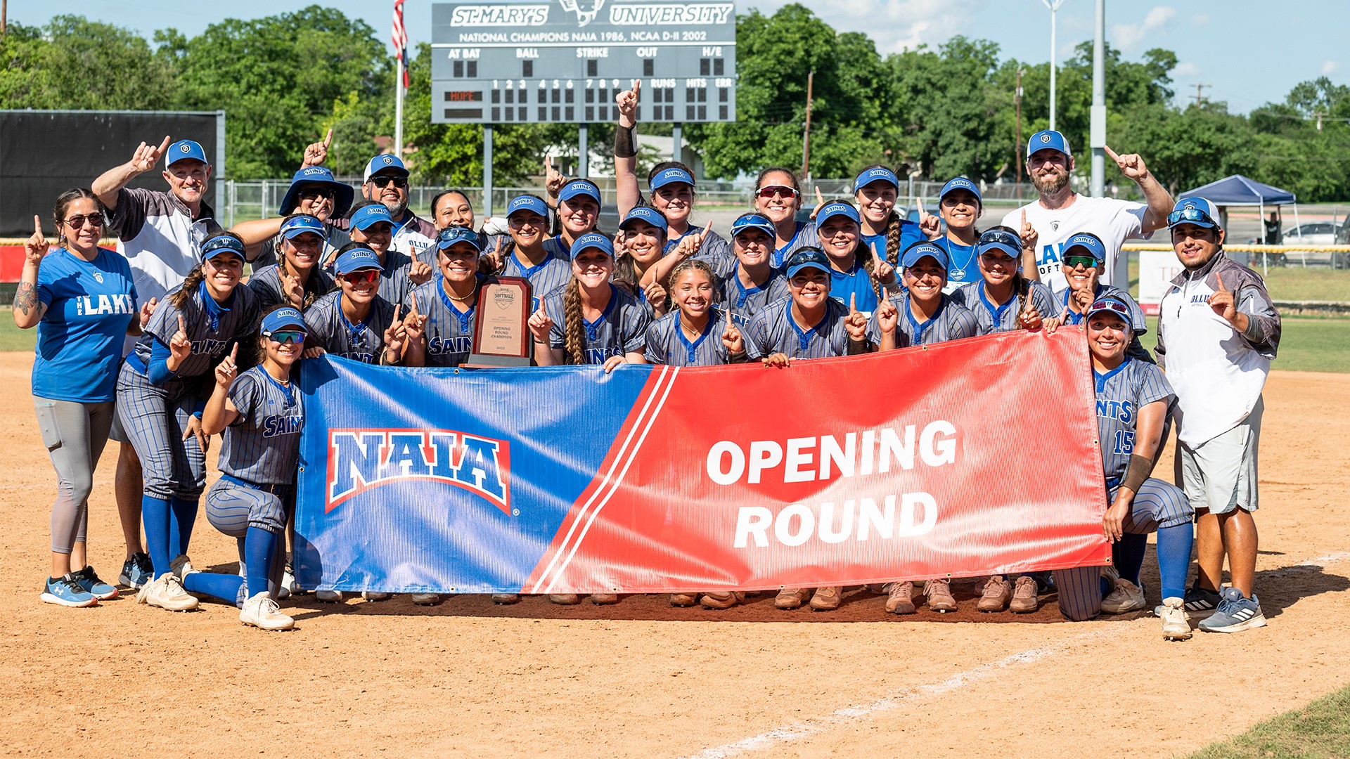 Saints softball team