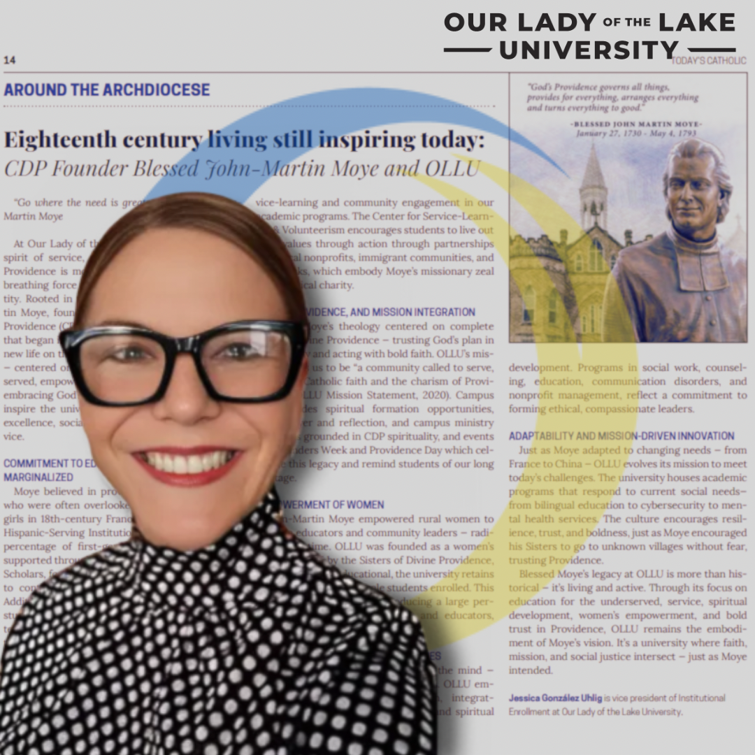 OLLU Featured in Today’s Catholic: Honoring the Legacy of Blessed John Martin Moye