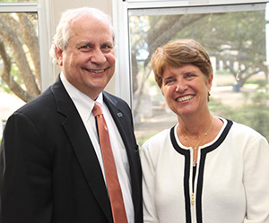 OLLU Board Chair Paul Olivier and President Diane Melby
