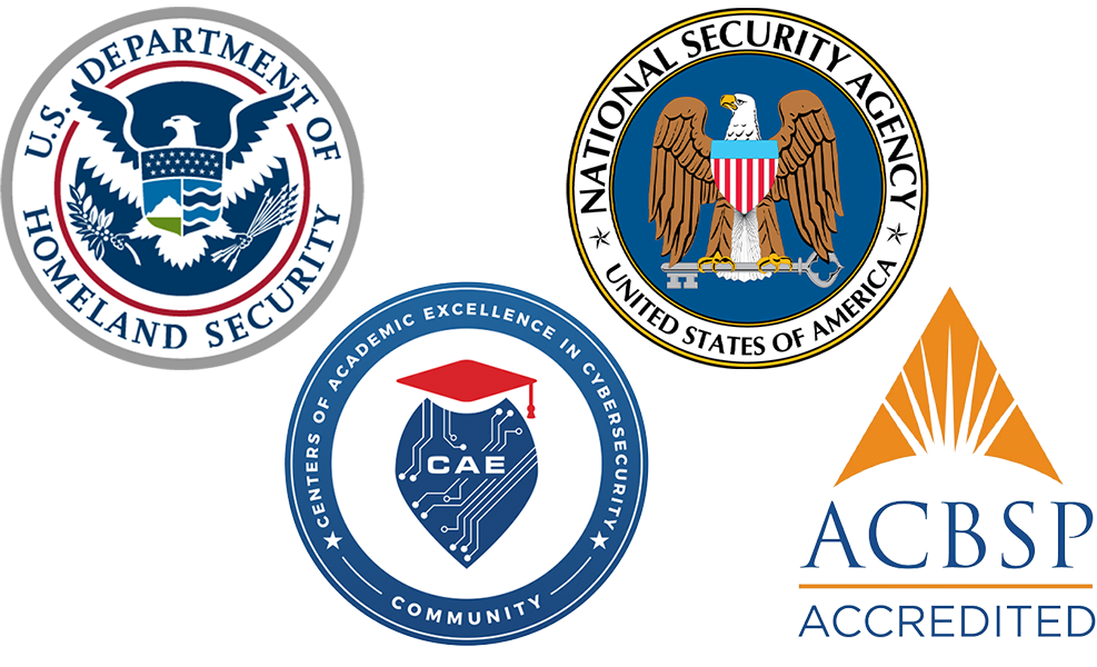 NSA, US Dept. of Homeland Security, CAE, ACBSP
